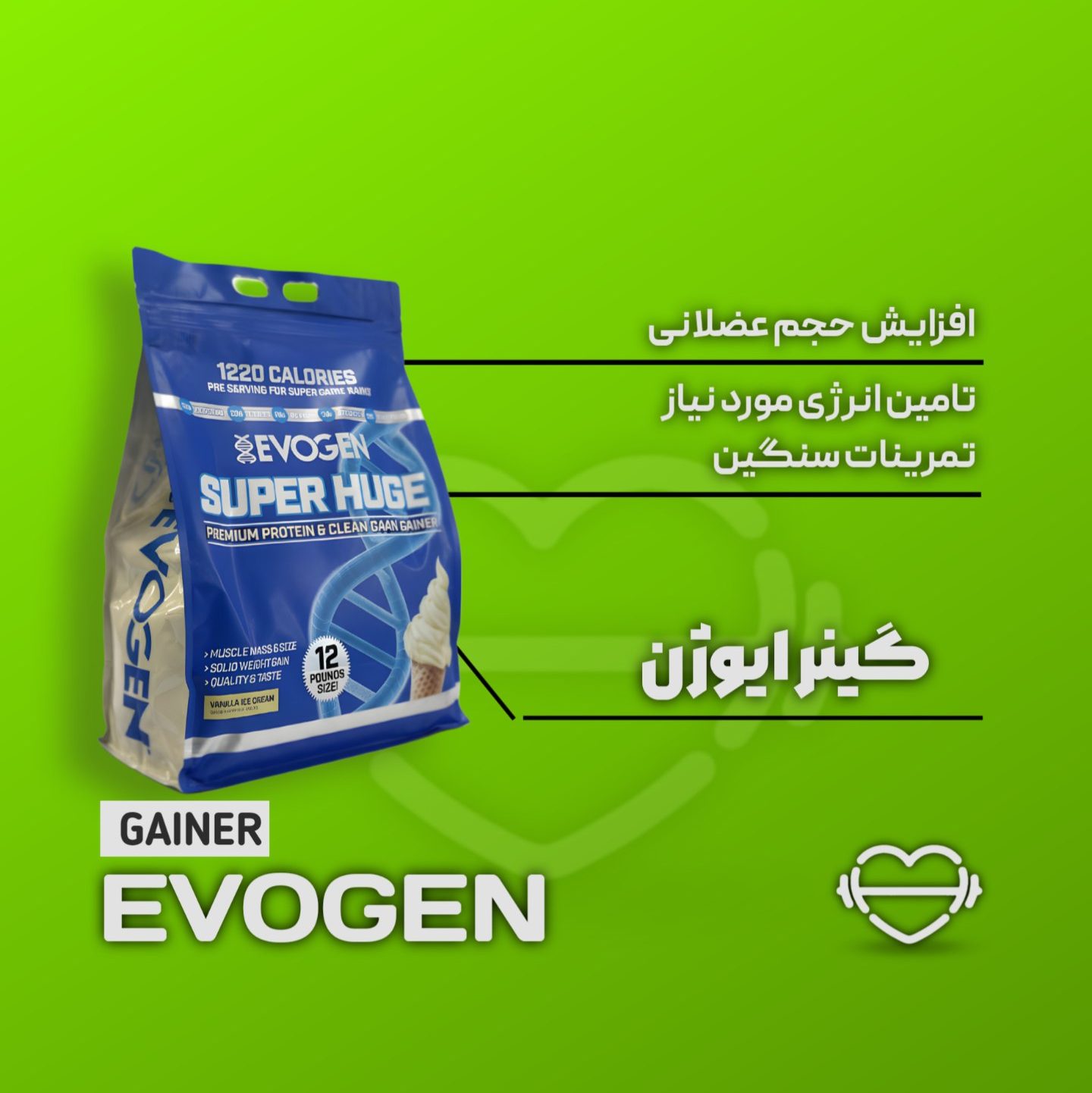 گینر ایووژن (EVOGEN SUPER HUGE Gainer)